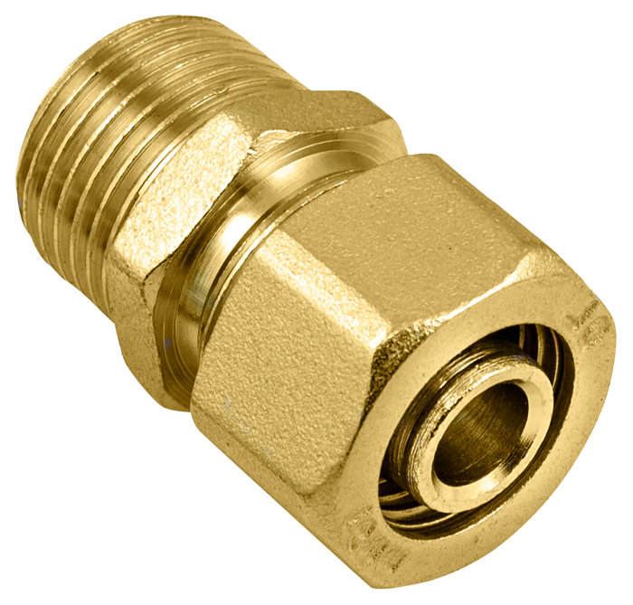 Nippel til PeX rør 1/2" x 18 mm